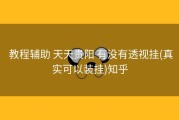  教程辅助 天天贵阳 有没有透视挂(真实可以装挂)知乎