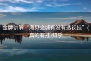 金牌讲解“海贝之城有没有透视挂”(真的有挂)知乎