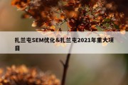 扎兰屯SEM优化&amp;扎兰屯2021年重大项目