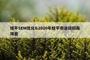 桂平SEM优化&amp;2020年桂平市洽谈招商项目