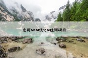 庄河SEM优化&amp;庄河项目