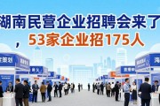 湖南民营企业招聘会来了，53家企业招175人