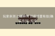  玩家亲测 边锋麻将 到底那里有挂(确实有挂)-知乎