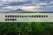 淘宝客服话术大全2017&amp;淘宝客服话术大全短句图片