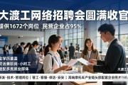 大渡口网络招聘会结束：提供1672个岗位民企占95%