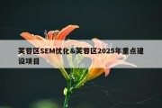 芙蓉区SEM优化&amp;芙蓉区2025年重点建设项目