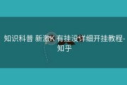  知识科普 新激K 有挂没详细开挂教程- 知乎