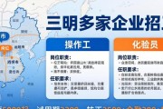 三明多家企业招工：操作工、化验员等岗位，月薪5000起