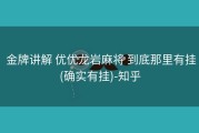  金牌讲解 优优龙岩麻将 到底那里有挂(确实有挂)-知乎
