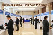 退役军人专属招聘会，16家企业270个岗位等你来
