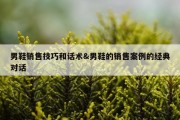 男鞋销售技巧和话术&amp;男鞋的销售案例的经典对话