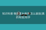  知识科普 微乐家乡麻将 怎么装挂(真的有挂)知乎