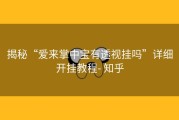 揭秘“爱来掌中宝有透视挂吗”详细开挂教程- 知乎