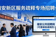 3月14日雄安新区服务疏解专场招聘会，线上线下等你来