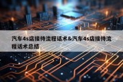 汽车4s店接待流程话术&amp;汽车4s店接待流程话术总结
