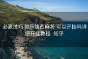  必赢技巧 微乐陕西麻将 可以开挂吗详细开挂教程- 知乎