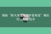 揭秘“新大海互娱是不是有挂”确实可以开挂-知乎