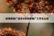 收钱吧推广话术&amp;收钱吧推广工作怎么样