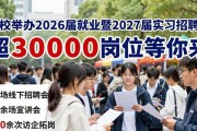 我校举办2026届就业暨2027届实习招聘会，超3000岗位等你来
