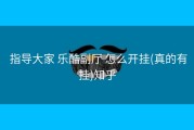  指导大家 乐酷副厅 怎么开挂(真的有挂)知乎