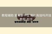  教程辅助 爱来掌中宝 到底有挂吗开挂教程-知乎