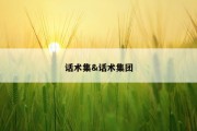 话术集&amp;话术集团
