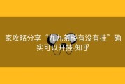 家攻略分享“九九茶楼有没有挂”确实可以开挂-知乎