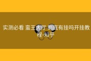  实测必看 蛮王大厅 到底有挂吗开挂教程-知乎