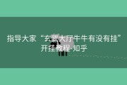 指导大家“玄武大厅牛牛有没有挂”开挂教程-知乎