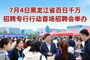 7月4日黑龙江省百日千万招聘专项行动首场招聘会举办