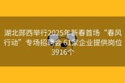 湖北郧西举行2025年新春首场“春风行动”专场招聘会 61家企业提供岗位3916个