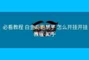  必看教程 白金岛跑胡子 怎么开挂开挂教程-知乎