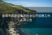 盘锦市政建设集团社会公开招聘工作人员公告