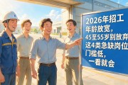 2026年招工年龄放宽，45至55岁别放弃，这4类急缺岗位门槛低，一看就会