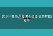  知识科普 新八戒 怎么装挂(真的有挂)知乎
