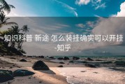  知识科普 新途 怎么装挂确实可以开挂-知乎