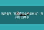 玩家亲测“熊猫麻将是不是有挂”(真的有挂)知乎
