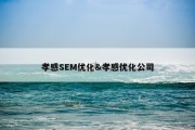 孝感SEM优化&amp;孝感优化公司