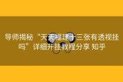 导师揭秘“天天福建十三张有透视挂吗”详细开挂教程分享 知乎