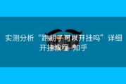 实测分析“跑胡子可以开挂吗”详细开挂教程- 知乎