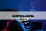 雅江网站收录&amp;雅江概况