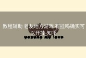  教程辅助 老友地方游戏 有挂吗确实可以开挂-知乎