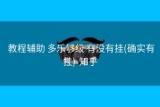  教程辅助 多乐够级 有没有挂(确实有挂)-知乎