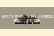  指导大家 蜀山四川麻将 有没有透视挂确实可以开挂-知乎