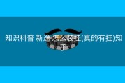 知识科普 新途 怎么装挂(真的有挂)知乎