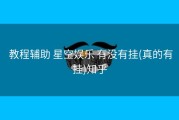  教程辅助 星空娱乐 有没有挂(真的有挂)知乎