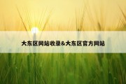 大东区网站收录&amp;大东区官方网站