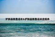 护肤品销售话术&amp;护肤品销售话术流程表