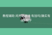  教程辅助 闲来玩游戏 有挂吗(确实有挂)-知乎