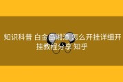  知识科普 白金岛湘潭 怎么开挂详细开挂教程分享 知乎